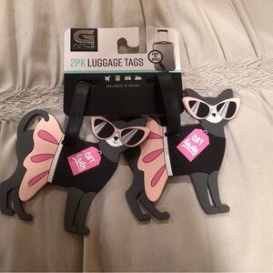 G FORCE “CAT LADY”LUGGAGE TAGS— NEW WITH TAGS